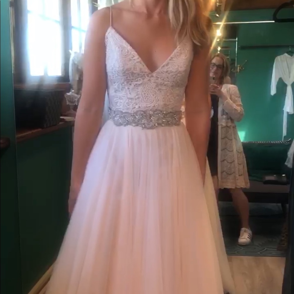 Amora BHLDN Wedding skirt blush
